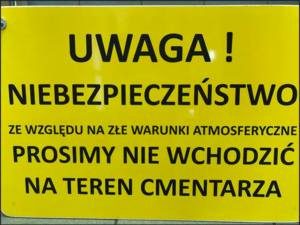 Mocno wieje – zamknięcie cmentarzy, Parku Oliwskiego i zoo...
