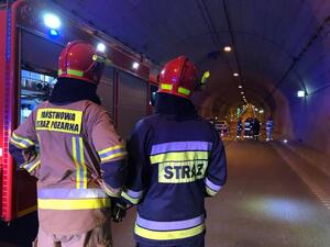 Ćwiczenia ratunkowe i przeciwpożarowe w Tunelu pod Martwą Wisłą...
