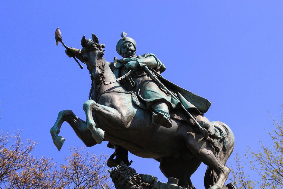 Pomnik Jana III Sobieskiego na Targu Drzewnym w Gdańsku