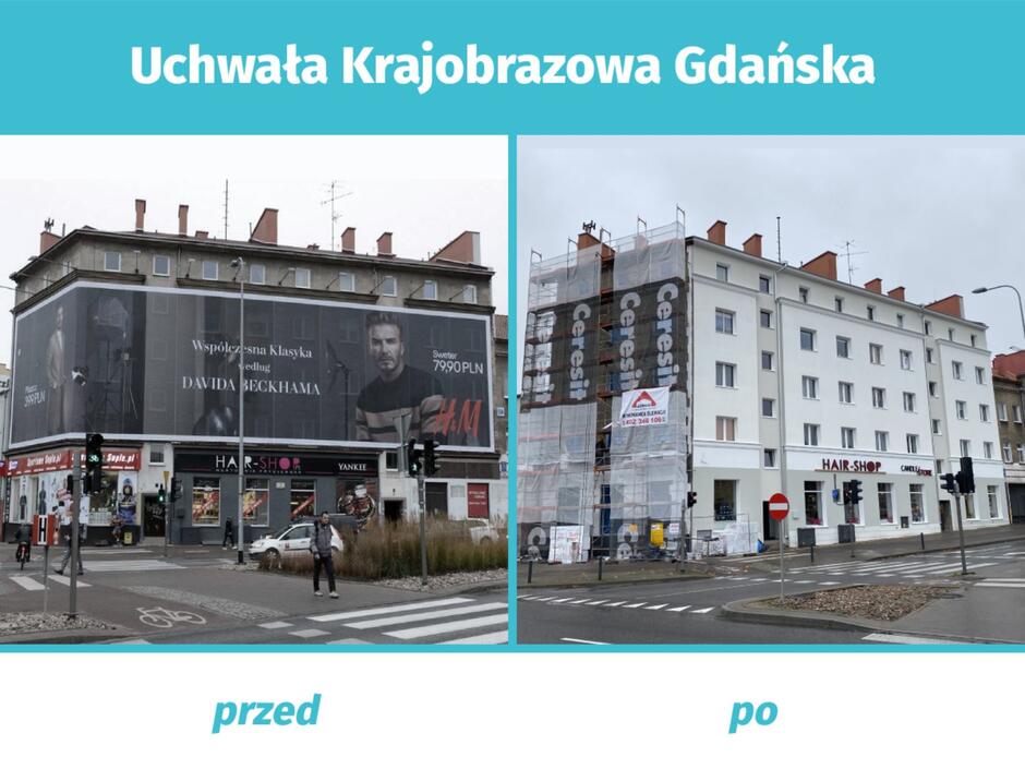 Dzięki Uchwale Krajobrazowej Gdańska sukcesywnie znikają szpecące przestrzeń publiczną wielkoformatowe nośniki reklamowe